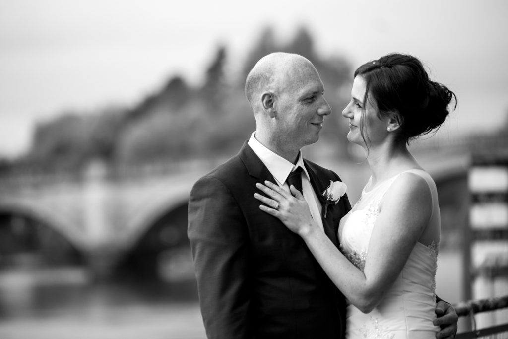 portrait shot black and white