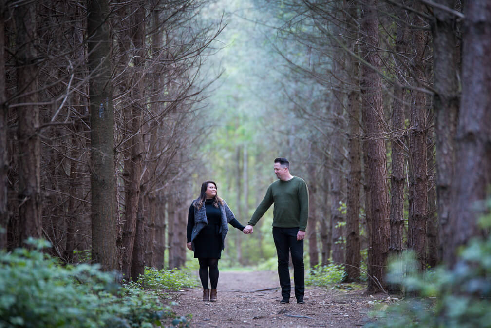 Black park engagement shoot